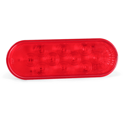 Oval red tail light gps tracker device