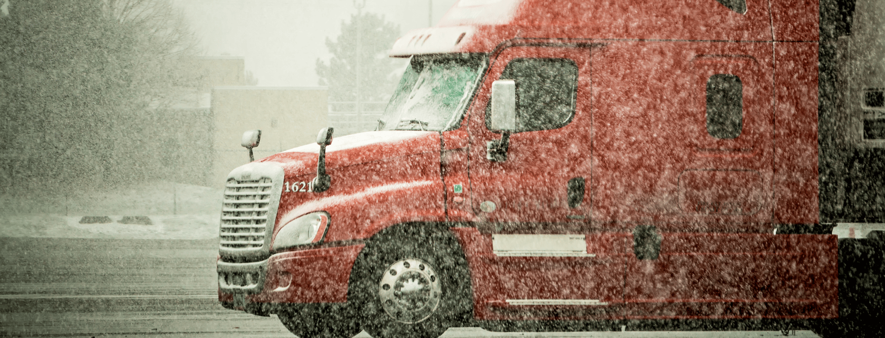 truck driving in adverse conditions