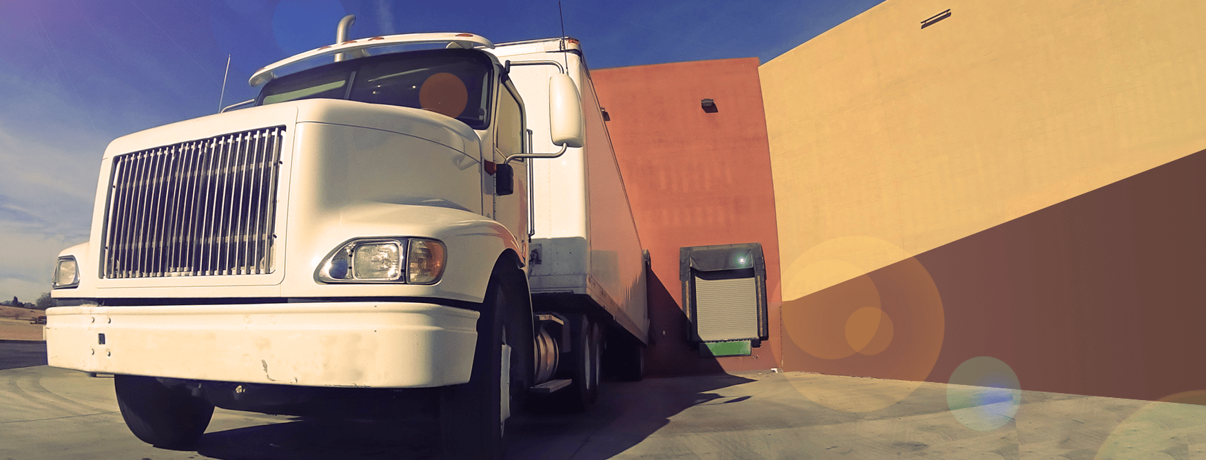 semi truck docking