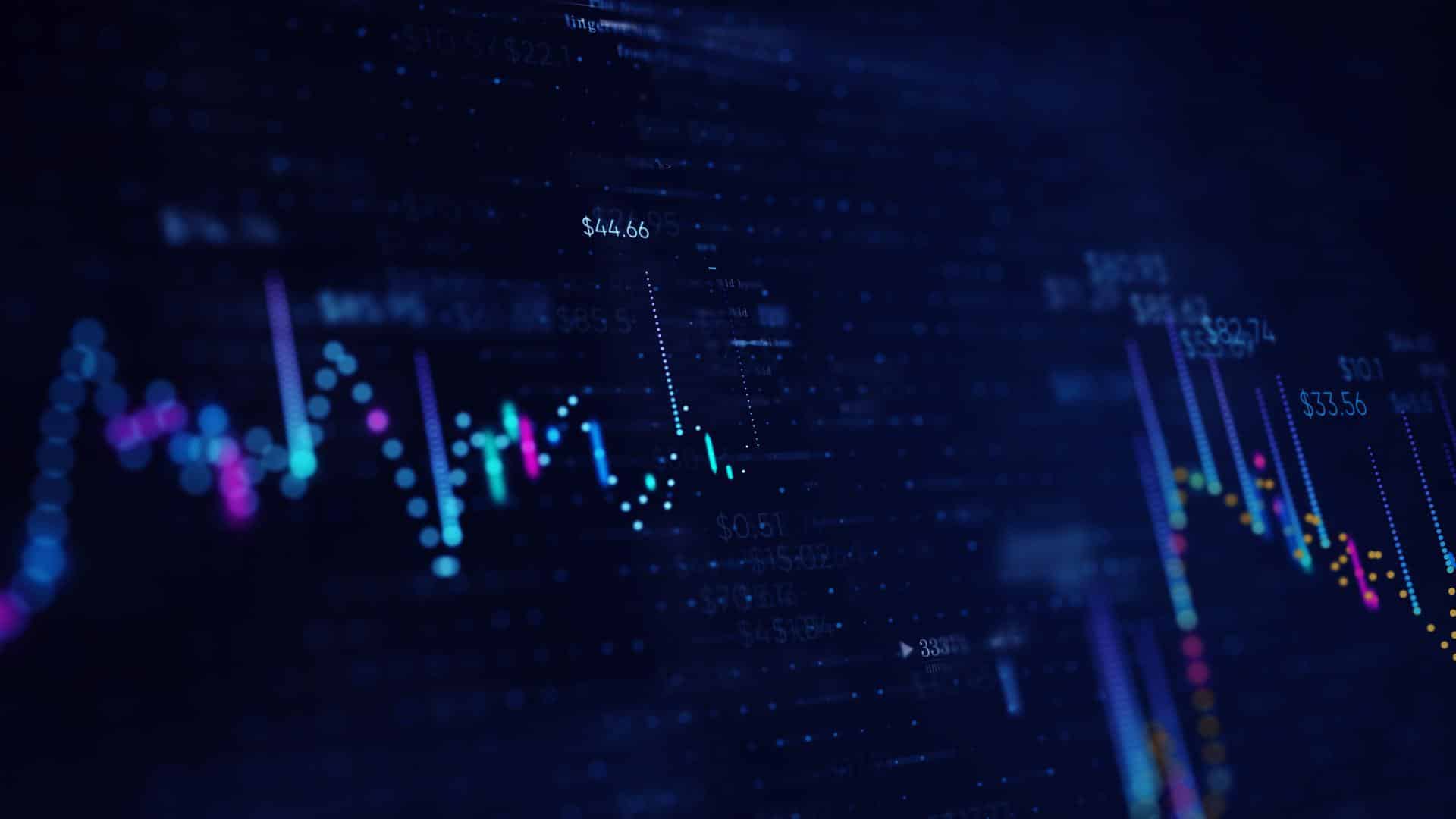 Illustration of Financial Business Chart