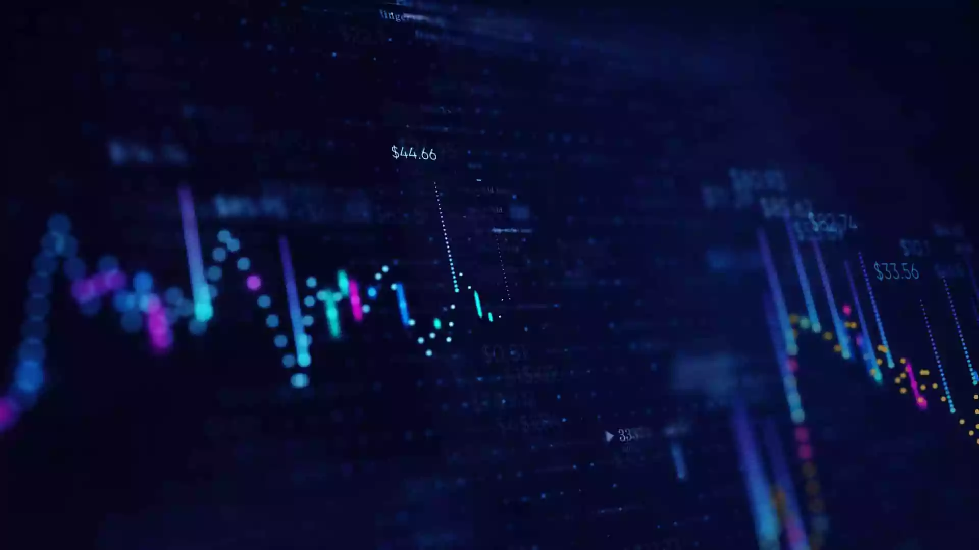 Illustration of Financial Business Chart